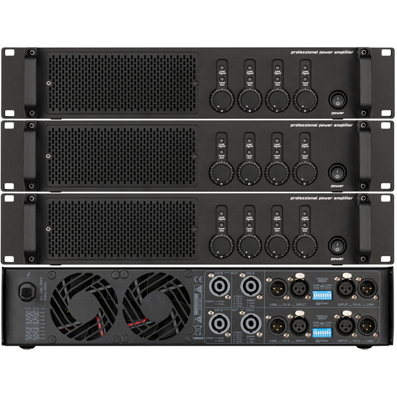 KB系列演出四通道功放